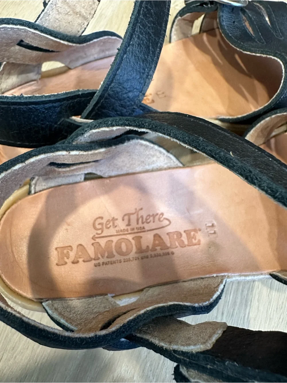 Famolare Double Play platform sandals in the Coal colorway, Black Platform Buckl